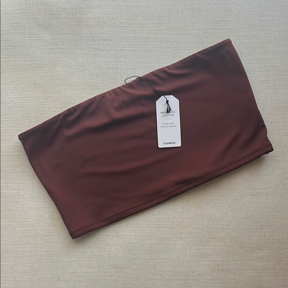 Express Chocolate Brown Tube Top